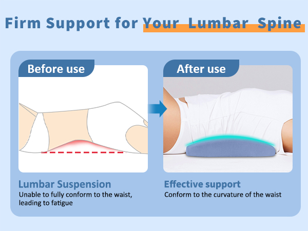 Lumbar Support Pillow for Bed