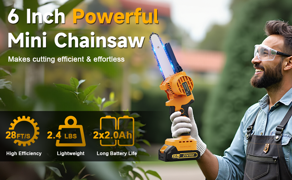 mini chainsaw cordless