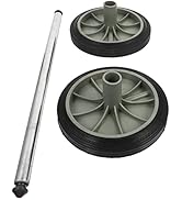 Angoily 1 Garbage bin Wheels Replacement Set Plastic Trash Can Replacement Wheels and Hollow Shaf...