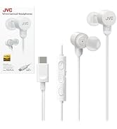 JVC Wired USB-C Earbuds - Noise Isolation - DAC - Hi-Res Audio - Built-in Mic with Mute - Comfort...