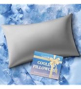 Loomluxe Cooling Pillow Case Standard Size Pillow Cover with Zipper for Hot Sleepers – Breathable...