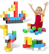 KOIEMAY Magnetic Building Blocks Toys for Toddler Girls Boys Age 2-4 3-5 4-8 Upgraded 3D STEM Mon...