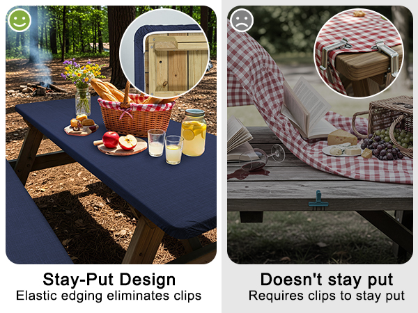 Picnic Table Cover with Bench Covers