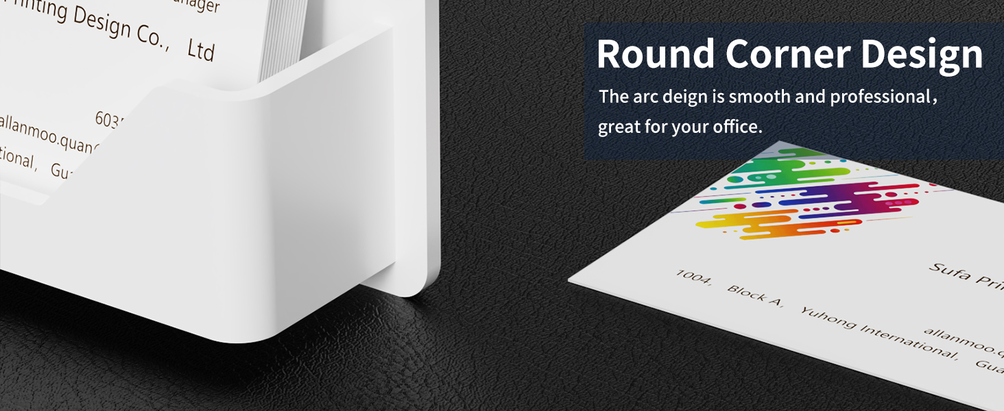 window mount business card holder