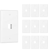 Tecmojo 1 Port Keystone Wall Plate, RJ45 Wall Plate for Keystone Jacks, Anti-slip Screw Design, W...