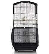 ASOCEA Bird Cage Seed Catcher,Universal Bird Cage Cover Skirt,Adjustable Parakeet Cage Nylon Mesh...