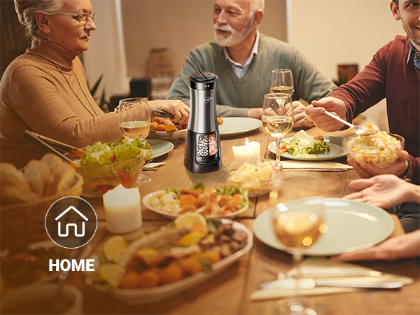Sangcon 2-in-1 Electric Salt and Pepper Grinder Set