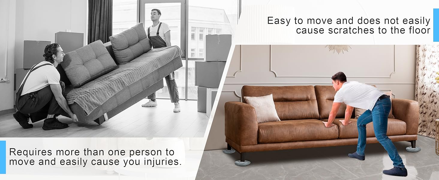Furniture Sliders for Carpet &amp; Hard Floors