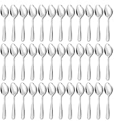 Unokit Spoons Silverware Set - 36-Piece (6.7 inch) Stainless Steel Dinner Dessert Spoons, Tablesp...
