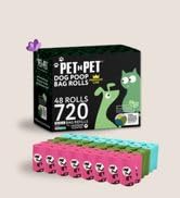 Pet N Pet 720 Counts Lavender Scented, Colorful Poop Bags for Dogs, 41% Plant Based &amp; 59% PE Dog ...