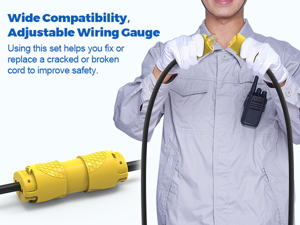 Wide Compatibility Extension Cord Replacement Ends