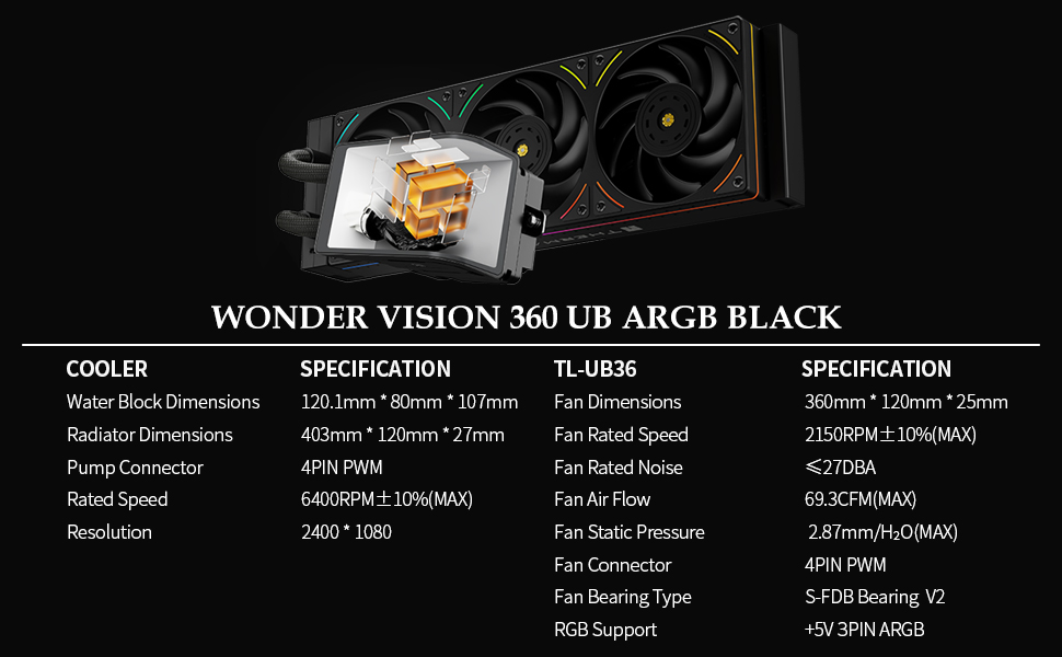 WV360 UB BLACK ARGB