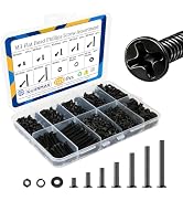 Kernmax 1120Pcs M3 Countersunk Screws Kit, M3 Flat Head Screws, Phillips Bolts Nuts Washers Set f...
