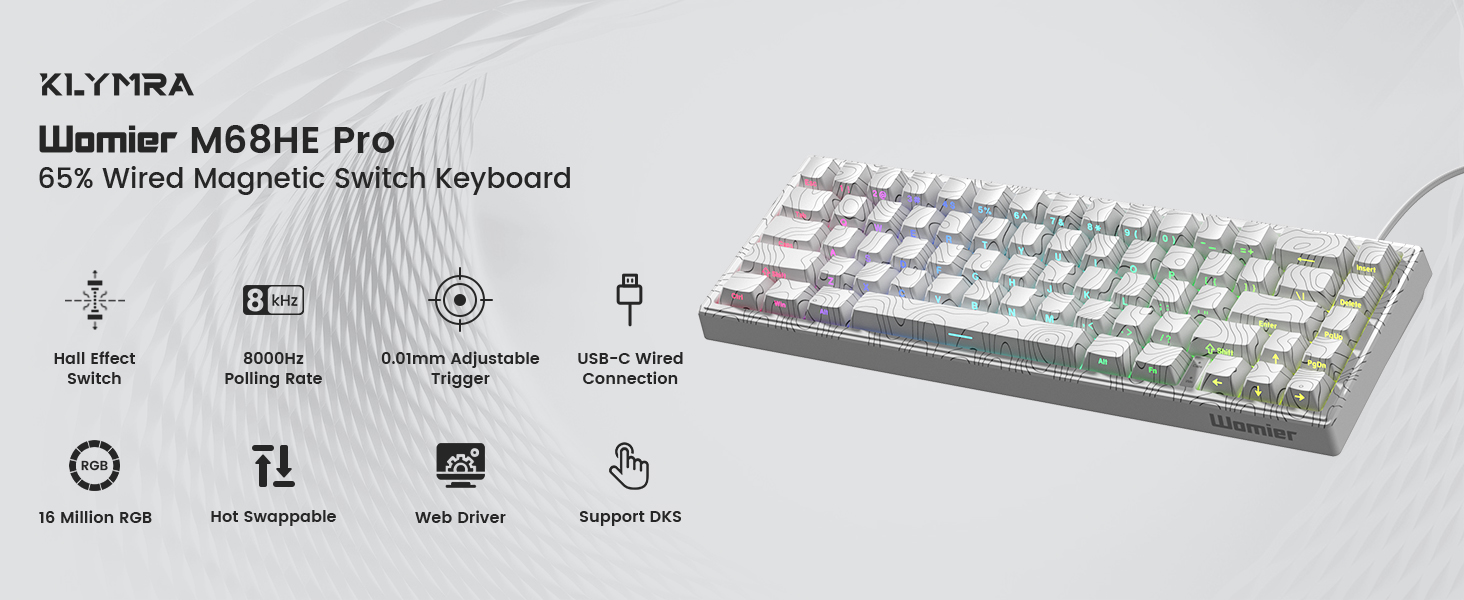womier magnetic gaming keyboard