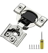 Ravinte 50 Pack 25 Pair 1/2 inch Overlay Cabinet Hinges Kitchen Soft Close Cabinet Hinges Hidden ...