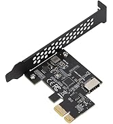 PCIE to Type E Riser Card Expansion Card, USB3.2 PCI E Riser Card for 7 8 10 11 Linux, ASM1042A M...