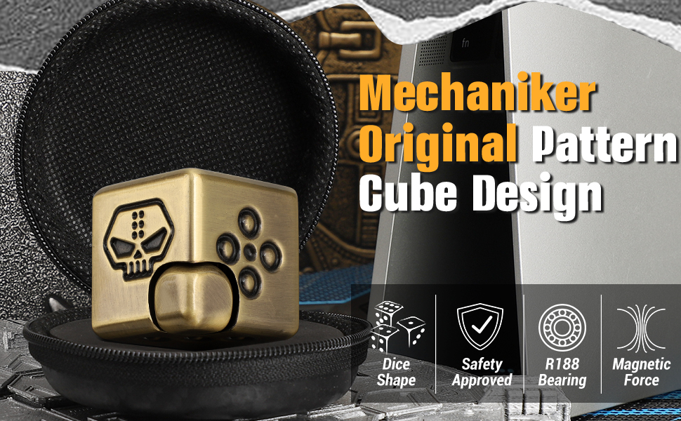 Fidget Spinner for Kids Adults, Metal Infinity Cube, Transformable Anti-Anxiety Focusing Cube