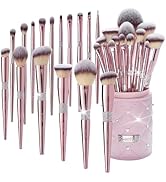 Bueart Design 16Pcs Makeup Brushes Set with Elegant Design Holder Case,Premium Ultra Soft Profess...