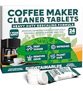 Coffee Maker Cleaner Tablets – Descaling &amp; Cleaning Solution for Coffee Makers, Pot, Espresso Mac...