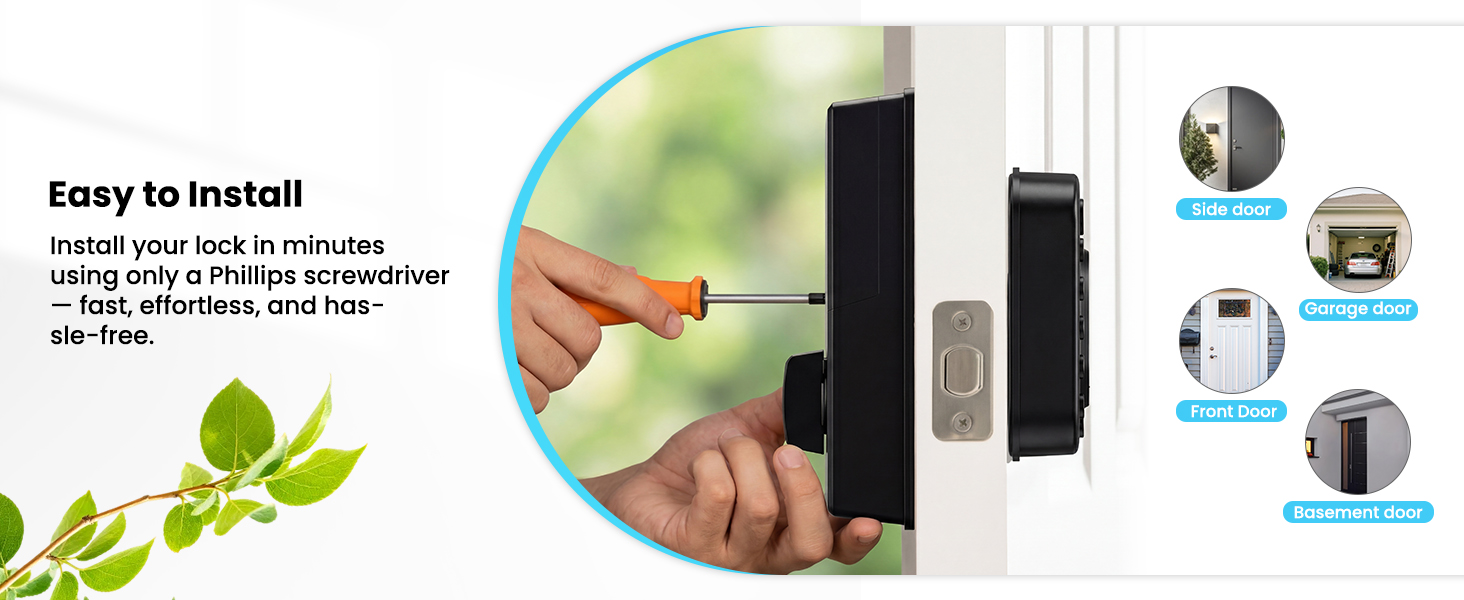 Keyless entry door lock