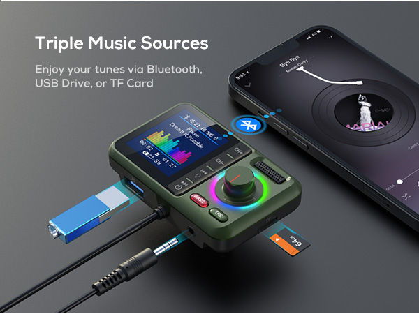 bluetooth car adapter aux output