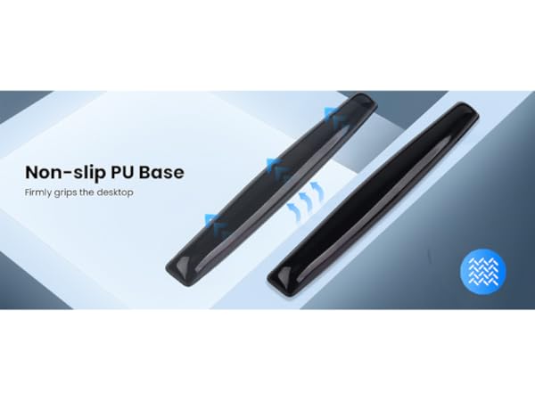 Non-slip PU Base Firmly grips the desktop