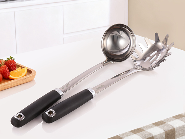 Stainless Steel Soup Ladle and Spaghetti Spoon Set