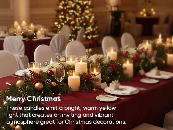 Flameless Candles Battery Operated with Remote Timer