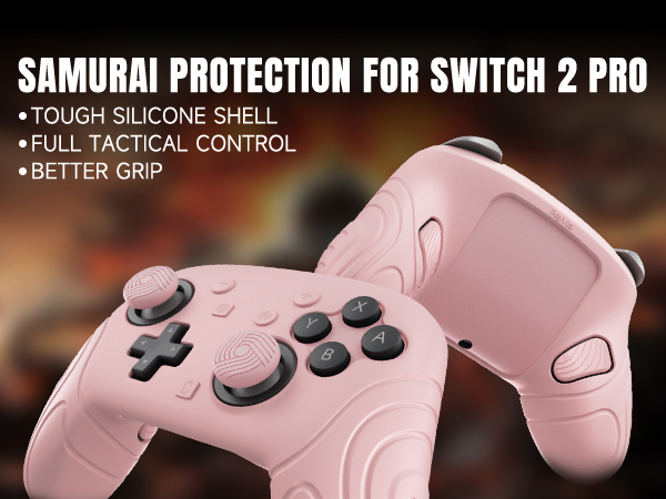 playvital for Nintendo Switch 2 Pro Controller Silicone Cover – Samurai Edition Protective Skin Case