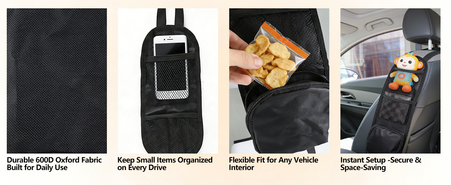 3-in-1 Car Backseat Organizer
