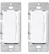 TORCHSTAR Dimmer Switches for LED Lights/CFL/Incandescent/Halogen, On/Off Switch Single Pole &amp; 3 ...