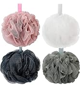 DadyMart Bath Shower Loofah Sponge 60g Bath Mesh Pouf Shower Ball Body Scrubber Exfoliating Bath ...
