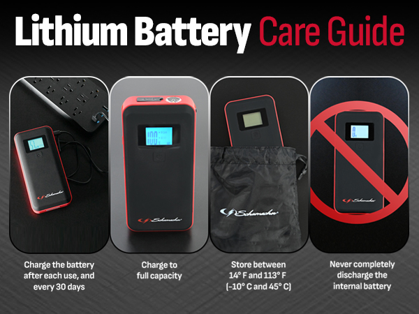 Schumacher SL1639 1000A 12V Lithium Portable Power Pack and Jump Starter 