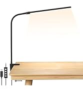 Lepro Clip on Desk Lamp LED Reading light Dimmable USB Clamp Lamp with 3 Color Modes 10 Brightnes...