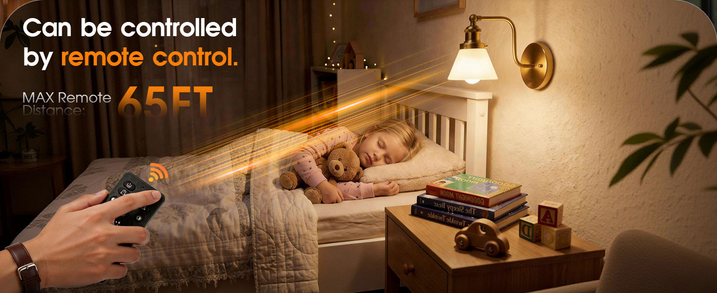 This smart bulb can be remotely controlled from a maximum distance of 65 feet.