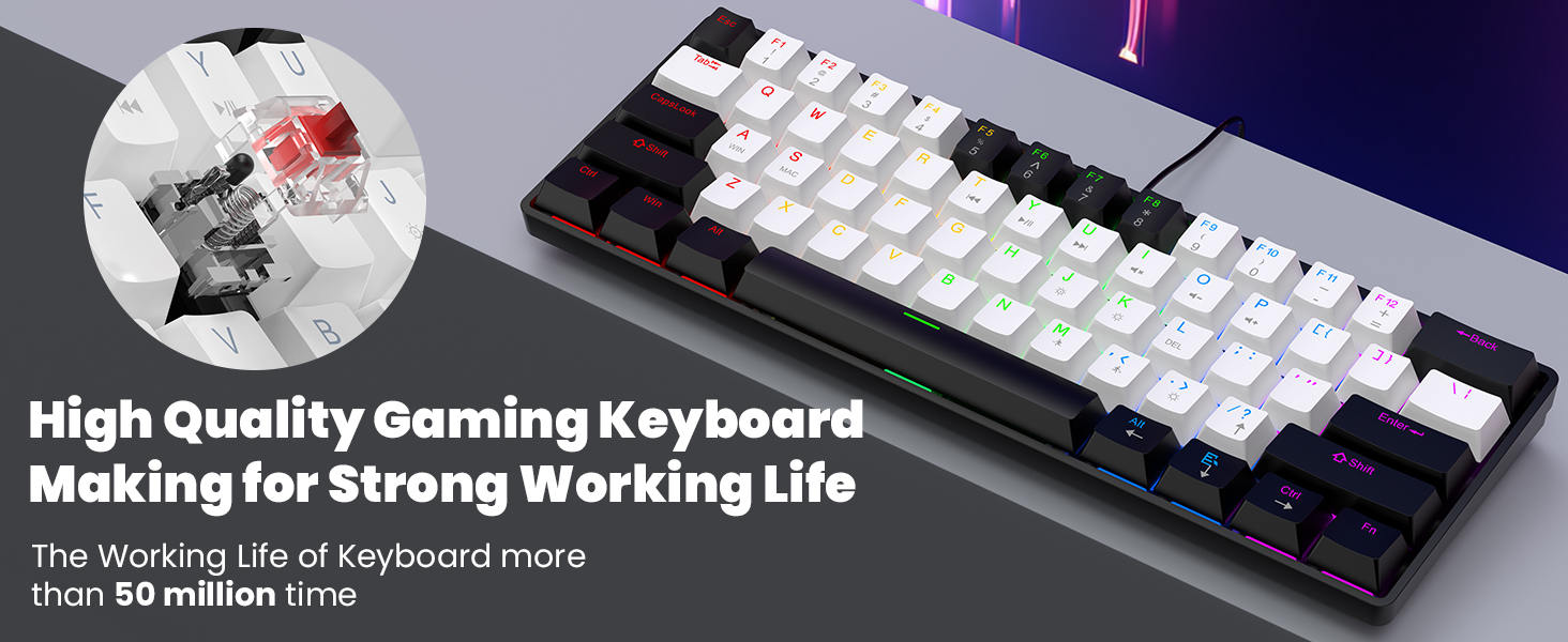 gaming keyboard mechanical keyboard teclado mecanico red dragon keyboard gaming keyboard 60 percent