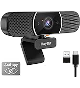 3 in 1 Webcam - 2K HD USB C Webcam with Microphone and Speaker, Stereo Sound &amp; Noise-Cancelling M...