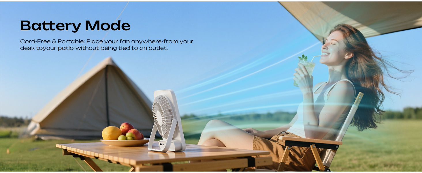 desk fan battery operated