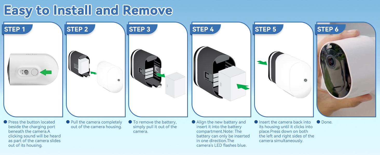 compatible with Arlo VMC4240B VMC4250P VMS4340P VMC4350P VMC4350B VMS4440P VCS4440B VMC4450P