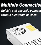 New Version Converter, 110V AC to 12V DC Converter Power Supply 12V 360W 30A DC Switch Transforme...