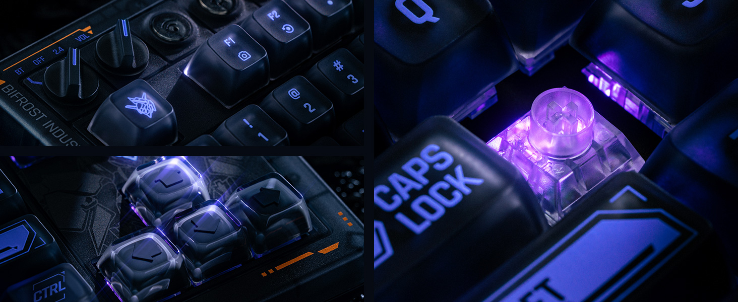 Mechanical Keyboard Hot-Swappable Kailh Switches RGB Backlight Programmable Windows Android