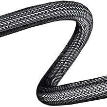 sturdy braided black nylon