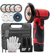 Housiwill Mini Angle Grinder Tool, 19500RPM Cordless Angle Grinder, Cordless Electric Power Angle...