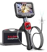 Ralcam 360° Joystick Articulating Borescope 6.2mm IP67 Waterproof Probe 4 Ways IPS Automotive End...