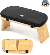 Estleys Meditation Bench, Bamboo Meditation Stool, Folding Kneeling Meditation Bench, Seiza Praye...
