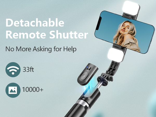 selfie stick for iphone 11 with remote