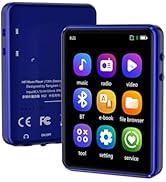 Bluetooth MP3 Player,Touch Screen Portable Digital Mp3 Music Players with Speaker, FM Radio,Recor...