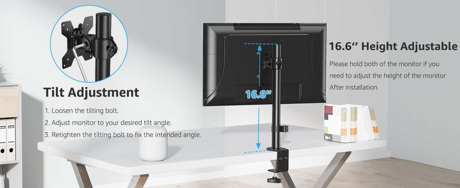 desk monitor mount monitor stand for desk tall monitor arm mount