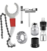 AaiLucky Bike Repair Tools Kit, 6Pcs Portable Bicycle Crank Tool with 3-in-1 Cassette Remover Wre...