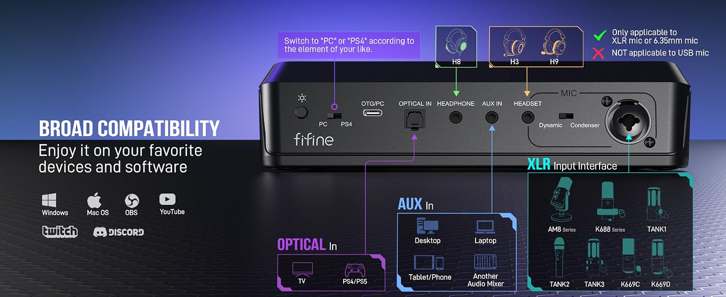 gaming audio mixer